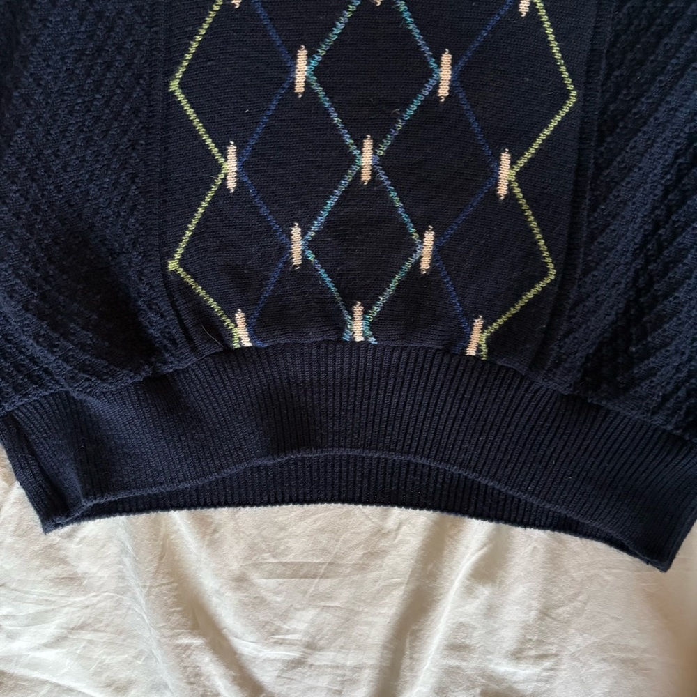 Vintage Kellerman Sweater Diamond Argyle Pattern … - image 3